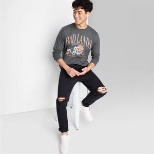 Original Use Men's Regular Fit Crewneck Long Sleeve T-Shirt